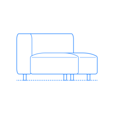 Furniture Outdoor Lounge 9 Yard Sectional Chair Corner Angled Laser Cut Svg File, Free Vectors File